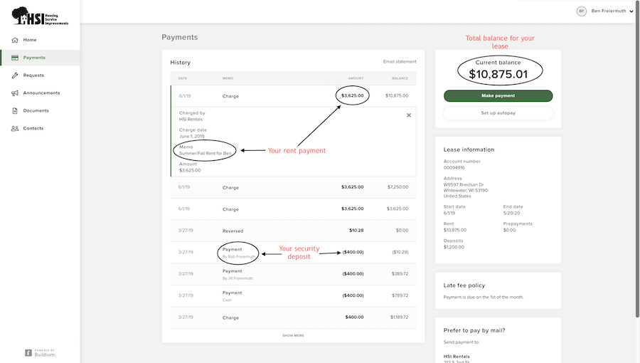 Lease Ledger